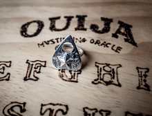 Load image into Gallery viewer, silver hand made quija planchet ring