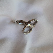 Load image into Gallery viewer, Rockbiter ring 925 sterling silver with 9ct gold pebbles.