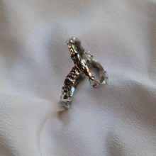 Load image into Gallery viewer, Rockbiter ring 925 sterling silver with 9ct gold pebbles.